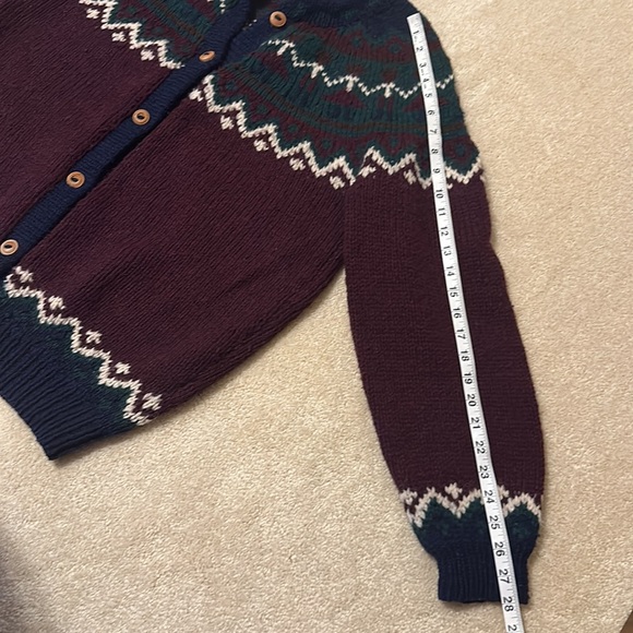 Paris Sport Club hand made in Bolivia 100% lambswool sweater size L - Picture 8 of 9